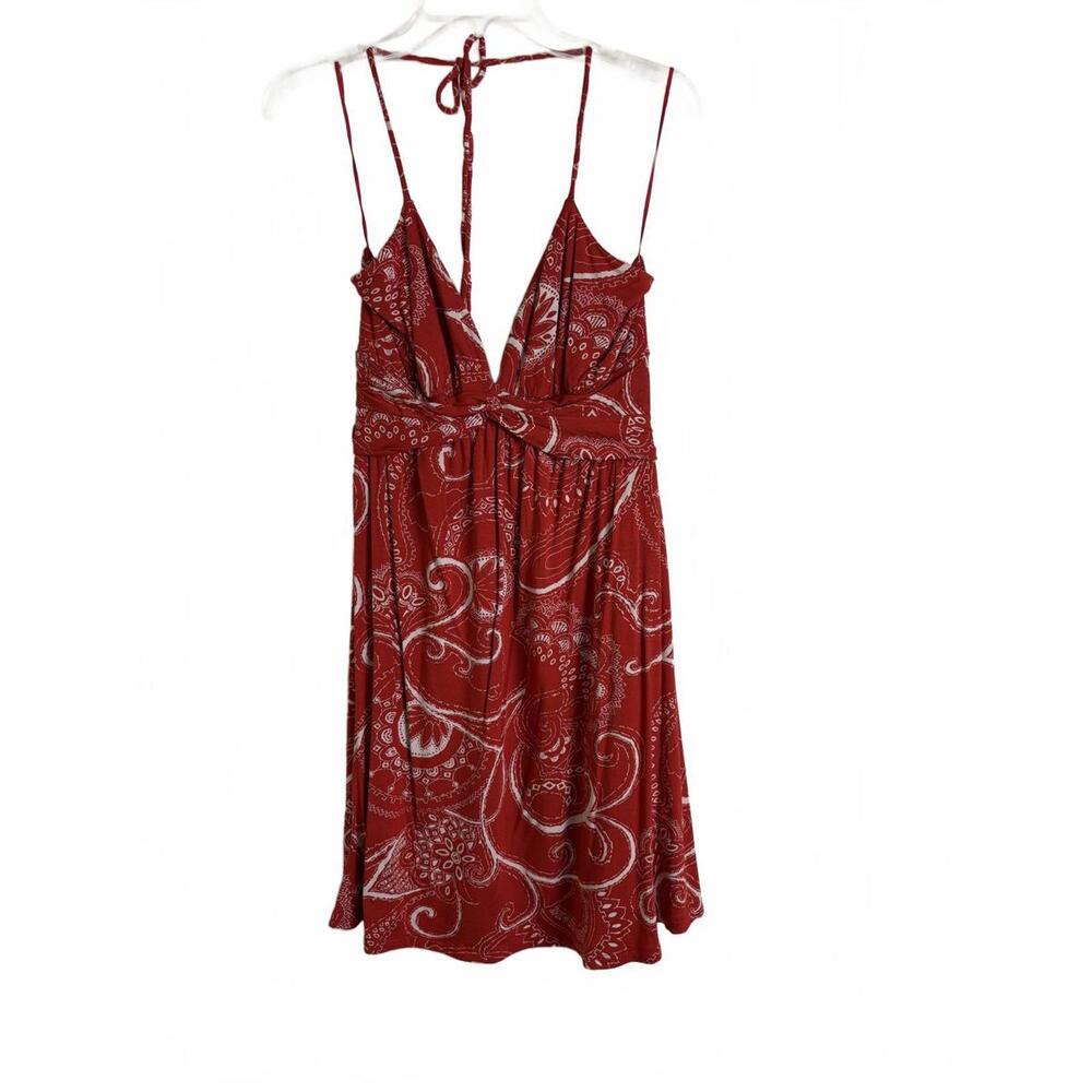 Express Red & White Halter Dress - Medium NWT - Picture 3 of 5